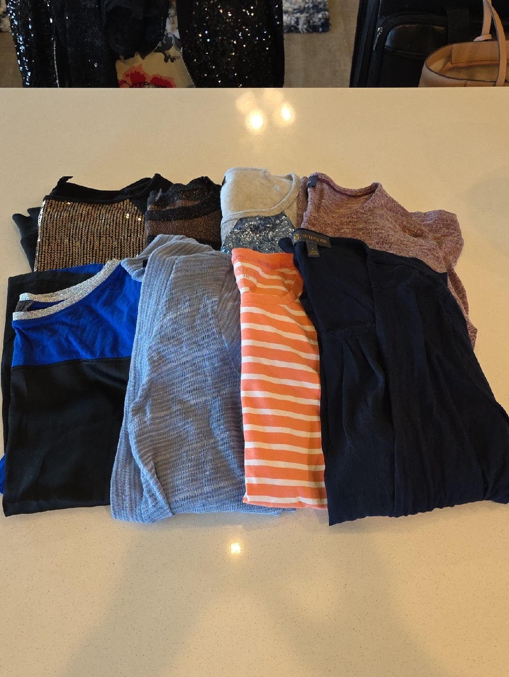 The Limited Women’s Tops - Navy, Blue, Orange, Gray, Black